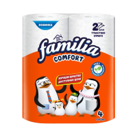 Бумага туалетная FAMILIA Comfort  2СЛ 4РУЛ (фамилия)