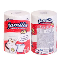 Полотенца бумажные FAMILIA XXL (фамилия) двухслойные