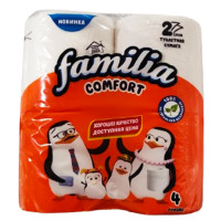 Бумага туалетная FAMILIA Comfort Радуга 2СЛ 4РУЛ (фамилия)
