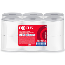 Бумага туалетная FOCUS (Фокус) с центральной подачей 2 слоя, 120 метров