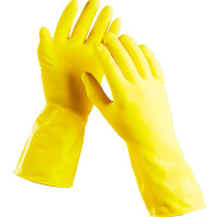 Перчатки хозяйственные латексные, размер S
