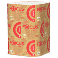 Полотенца бумажные FOCUS PREMIUM (Фокус премиум) V-сложения 2хслойные 23*23/200