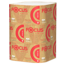 Полотенца бумажные FOCUS PREMIUM (Фокус премиум) V-сложения 2хслойные 23*20,5/200