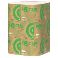 Полотенца бумажные FOCUS ECO (Фокус эко) V-СЛ.1СЛ.23*20,5/250